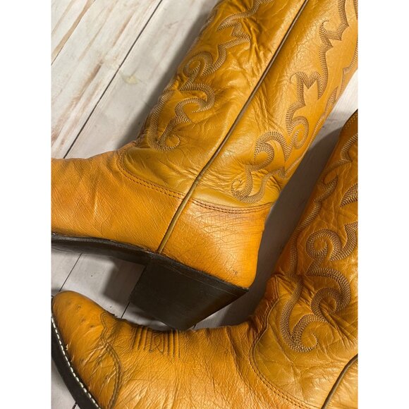 Nocona Buttercup USA Vintage, Western Cowboy Dance Hall Rodeo Boots Sz U - Picture 7 of 11
